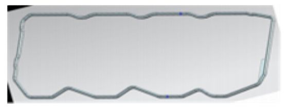 Cummins 4ISBe / 4ISDe GASKET VALVE COVER Résistance aux huiles VMQ Pièces de réparation moteur