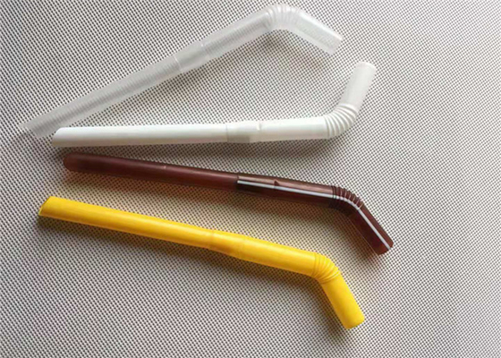 Pailles en plastique flexibles de polypropylène de taille faite sur commande colorée de pailles à boire
