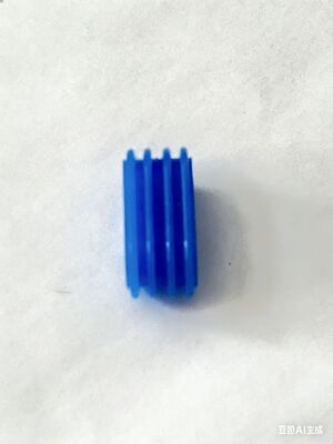 Des tampons anti-vibration en silicone bleu et des joints en caoutchouc sur mesure pour les équipements industriels